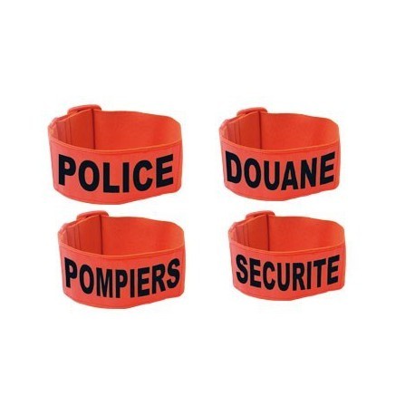 BRASSARD FLUO ORANGE - REKAR TECHNIQUE - Vente équipements Armée,  Gendarmerie, Police, Pompier, Sécurité